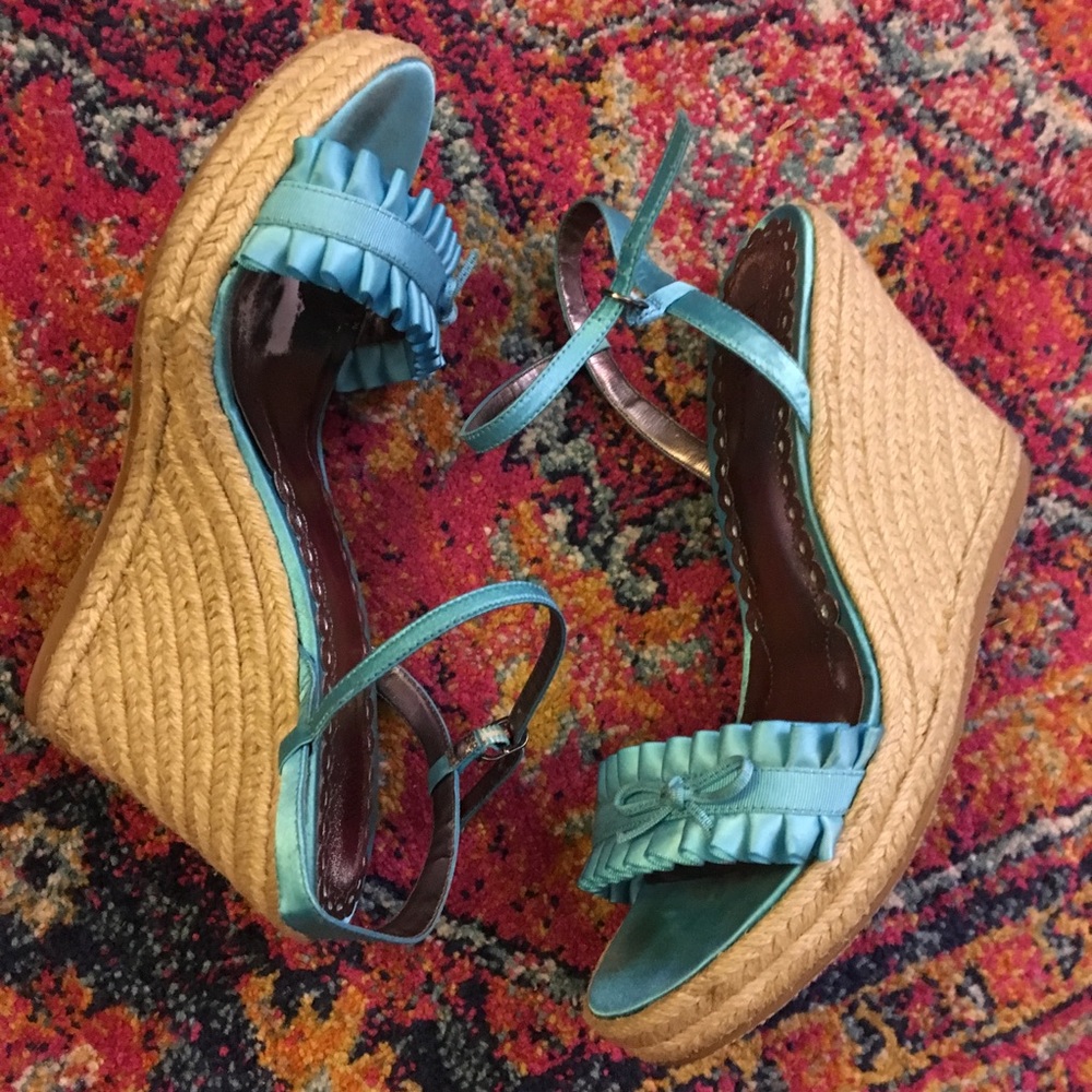 Cute wedge espadrille sandals